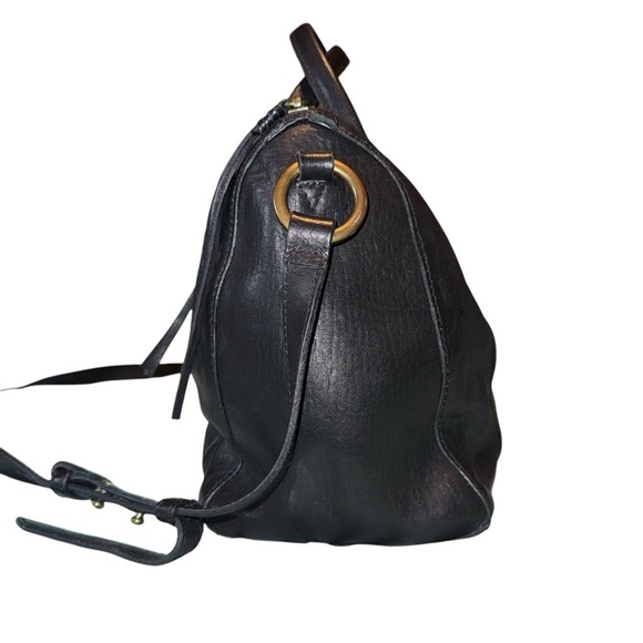 MADEWELL The Prague Satchel Leather Black Bag Crossbody Purse - Picture 6 of 16
